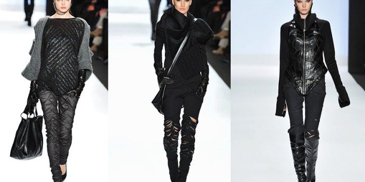 Faux Leather Hits the Runway