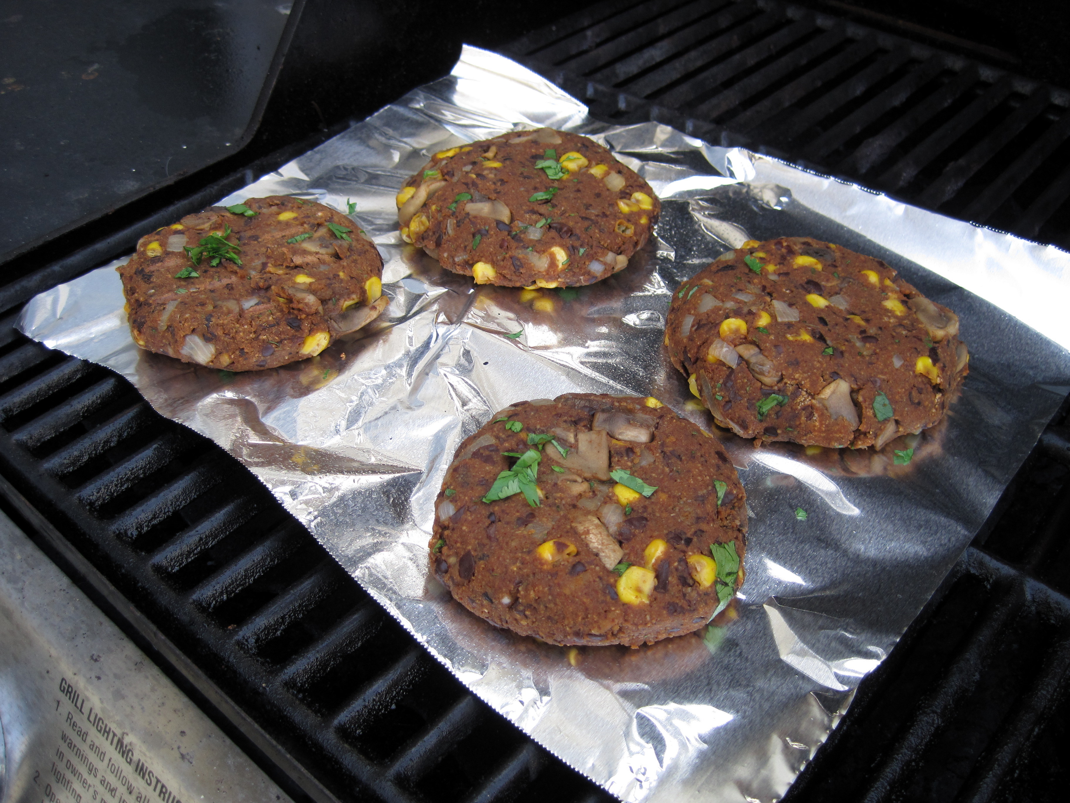 black-bean-burgers-on-grill
