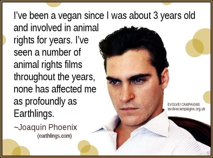 Joaquin Phoenix vegan