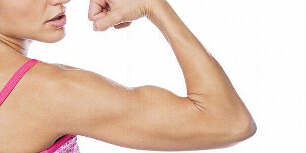 Woman-Flexing-Arm-Muscle