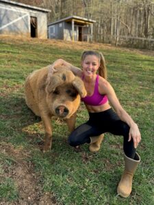 Hogs and kisses farm sanctuary Ella and Rubia